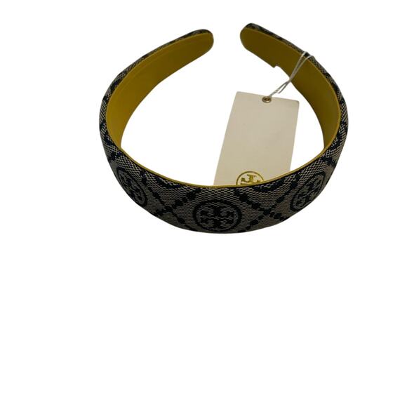 Tory Burch Logo Blue Headband NWT - Picture 3 of 8